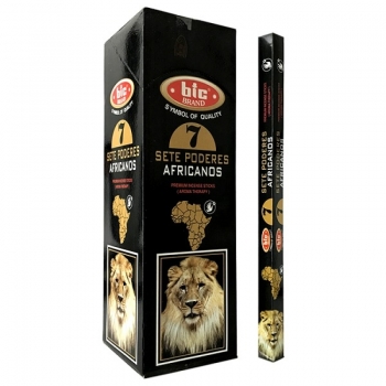 imagem INCENSO BIC BRAND  - 7 Poderes Africanos - Caixinha c/8 varetas em cada e/ou Caixa grande contendo 25 caixinhas