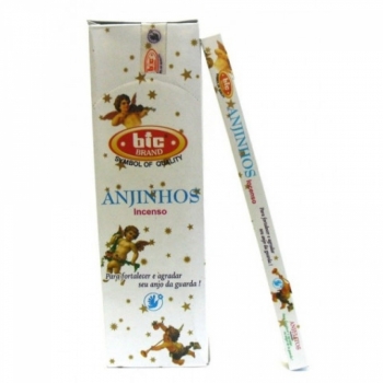 imagem INCENSO BIC BRAND  - Anjinhos - para fortalecer e agradar seu anjo da guarda - Caixinha c/8 varetas em cada e/ou Caixa grande contendo 25 caixinhas