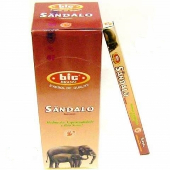 imagem INCENSO BIC BRAND  - Sândalo  - meditação, espiritualidade e boa sorte - Caixinha c/8 varetas em cada e/ou Caixa grande contendo 25 caixinhas