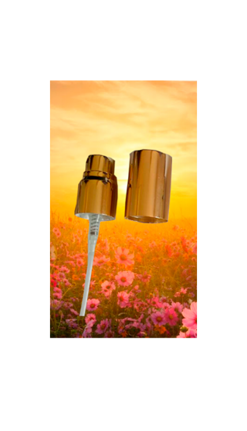 imagem Válvulas spray para vidros de perfumes  - boca 18 - Douradas & Pratas