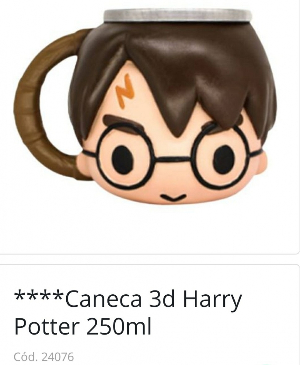 imagem Caneca 3d Harry Potter Formato Rosto 250ml