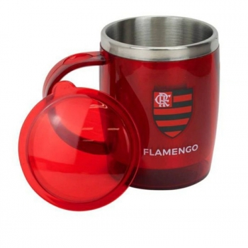 imagem Copo/caneca térmica FLAMENGO 450ml, mantém a sua bebida na temperatura desejada.  bebida na temperatura desejada. 